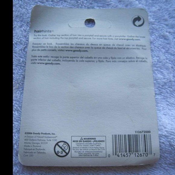 <250 Black Goody Rubber Band Hair Ponytailer Elastic Hair Bands 2006 Darlene - Picture 7 of 9